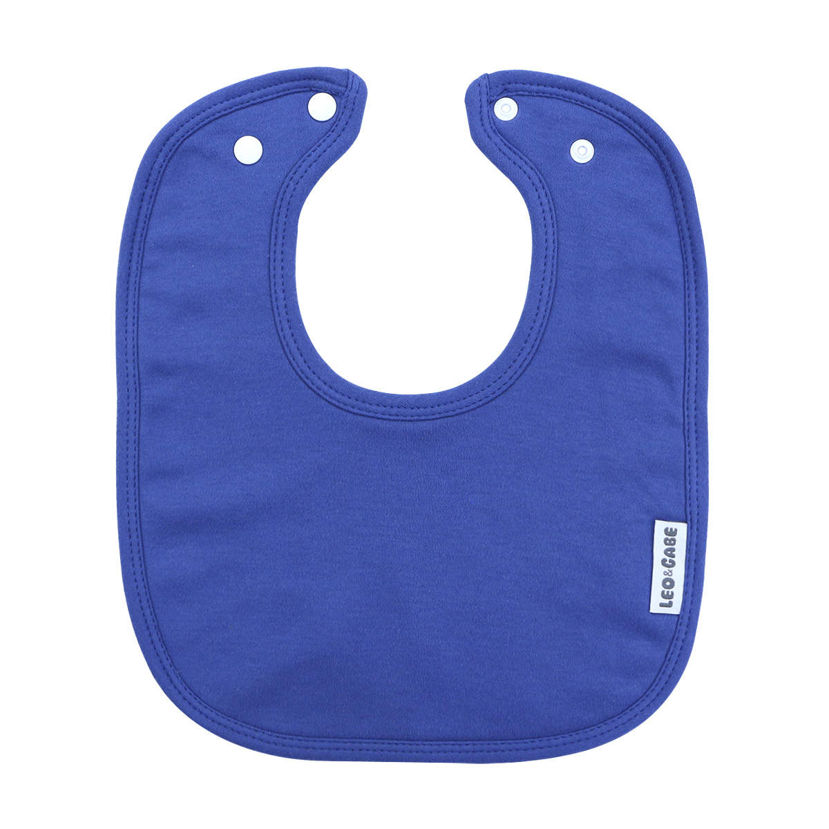 Royal blue super absorbent cotton bib
