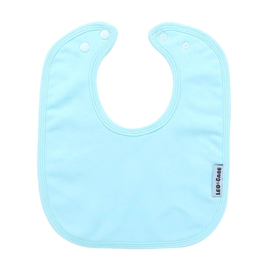 Pastel blue super absorbent cotton bib