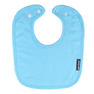 Aqua blue super absorbent cotton bib