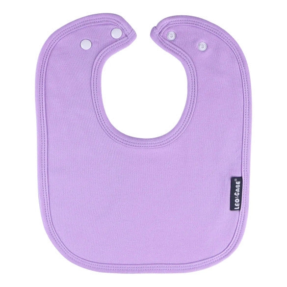 Lilac super absorbent cotton bib