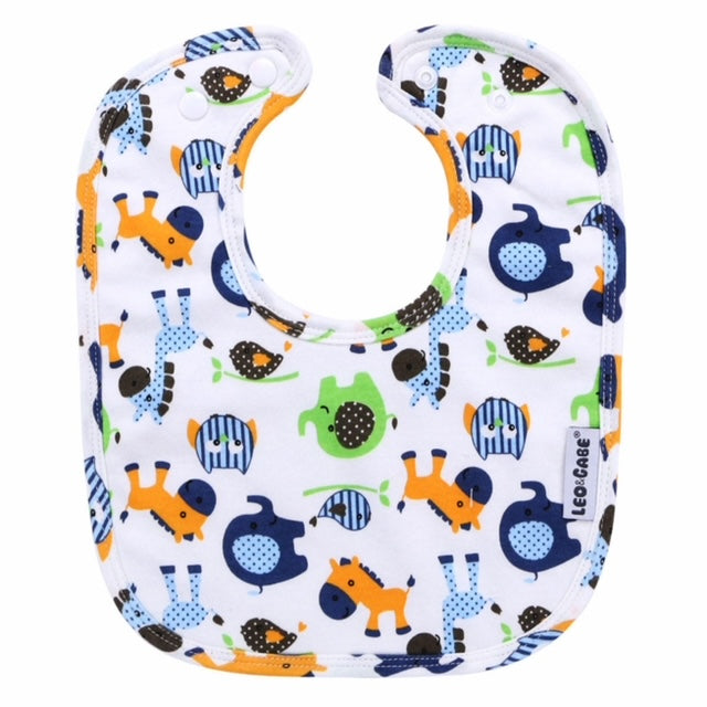 Animals super absorbent cotton bib