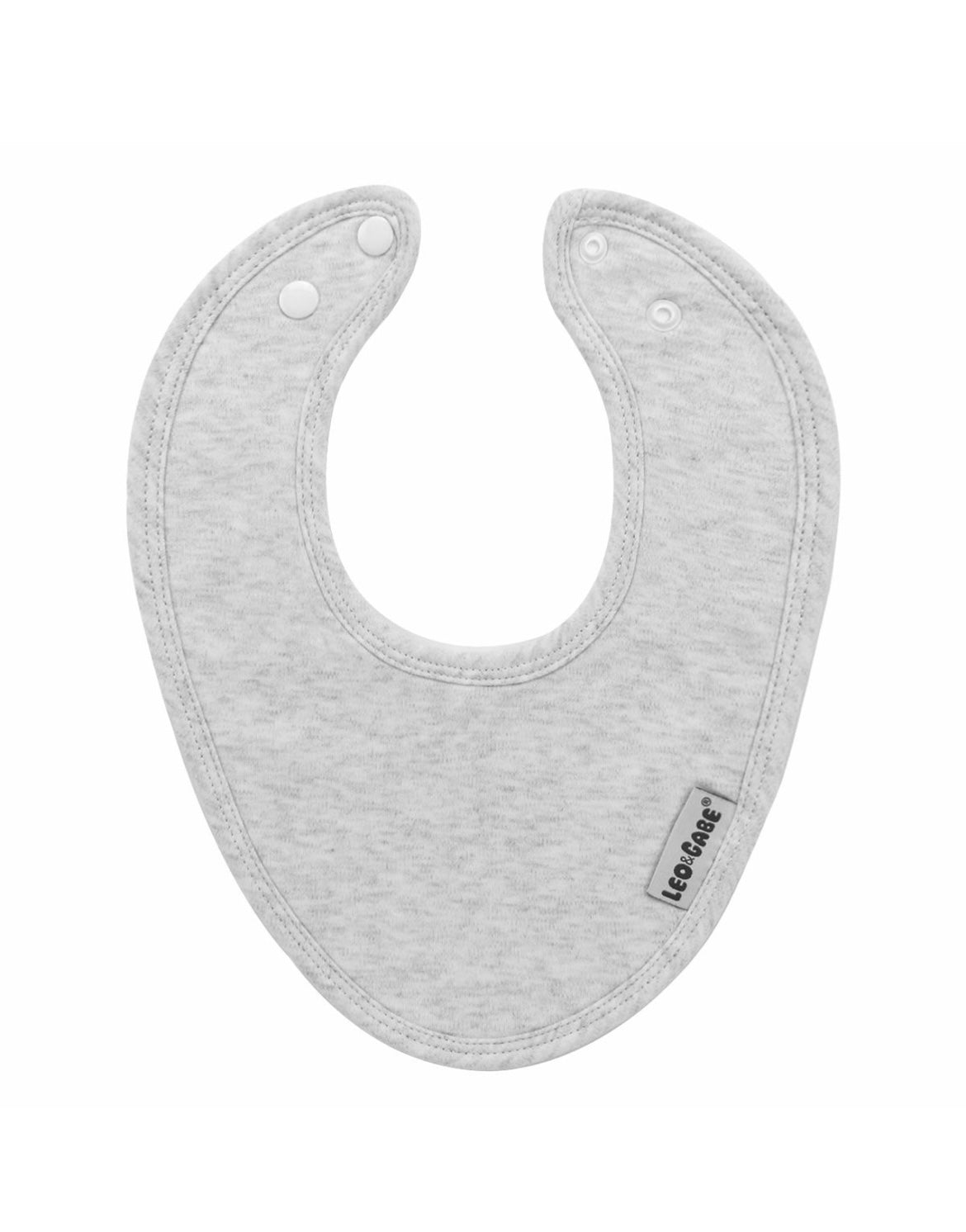 Bandana light grey super absorbent cotton bib