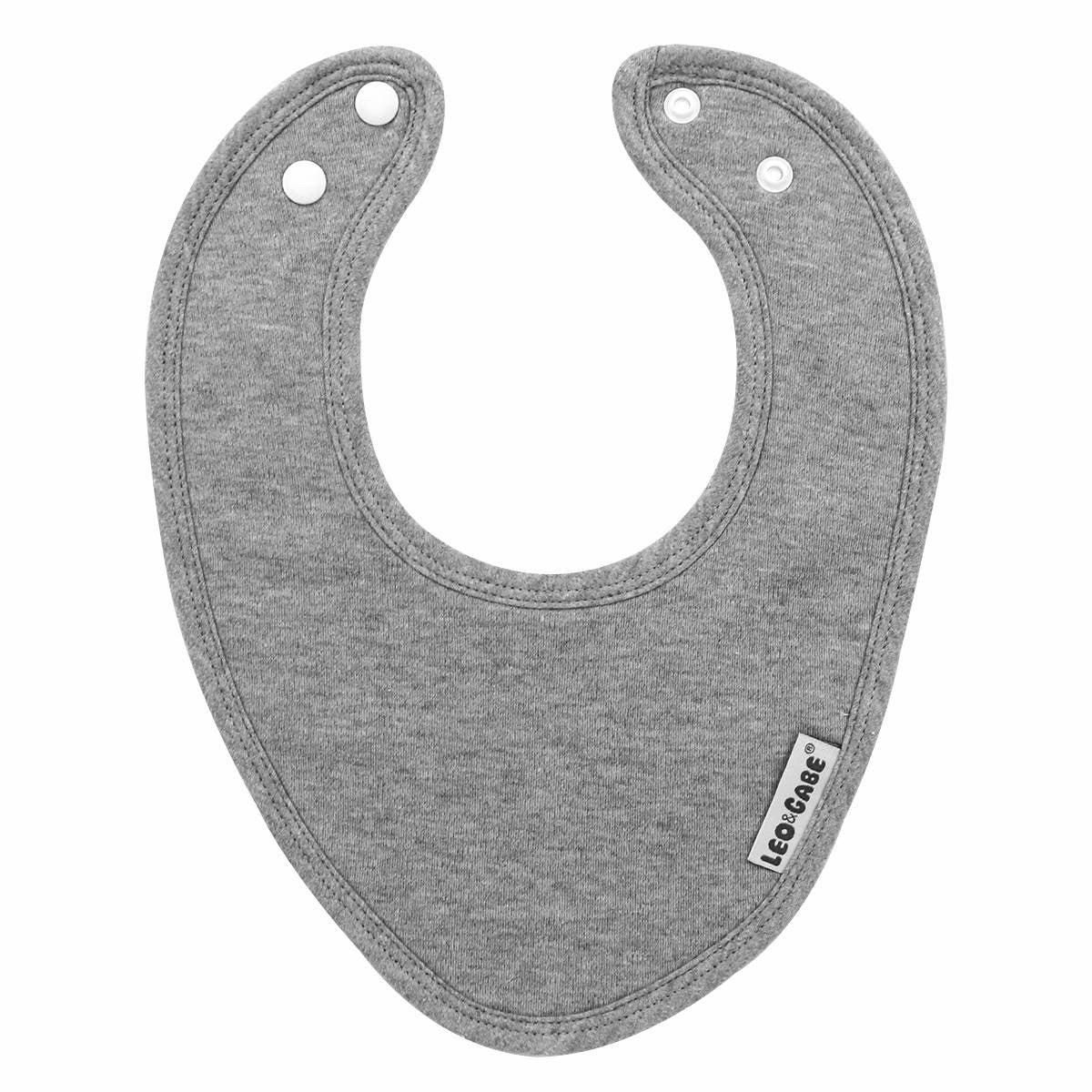 Bandana grey super absorbent cotton bib