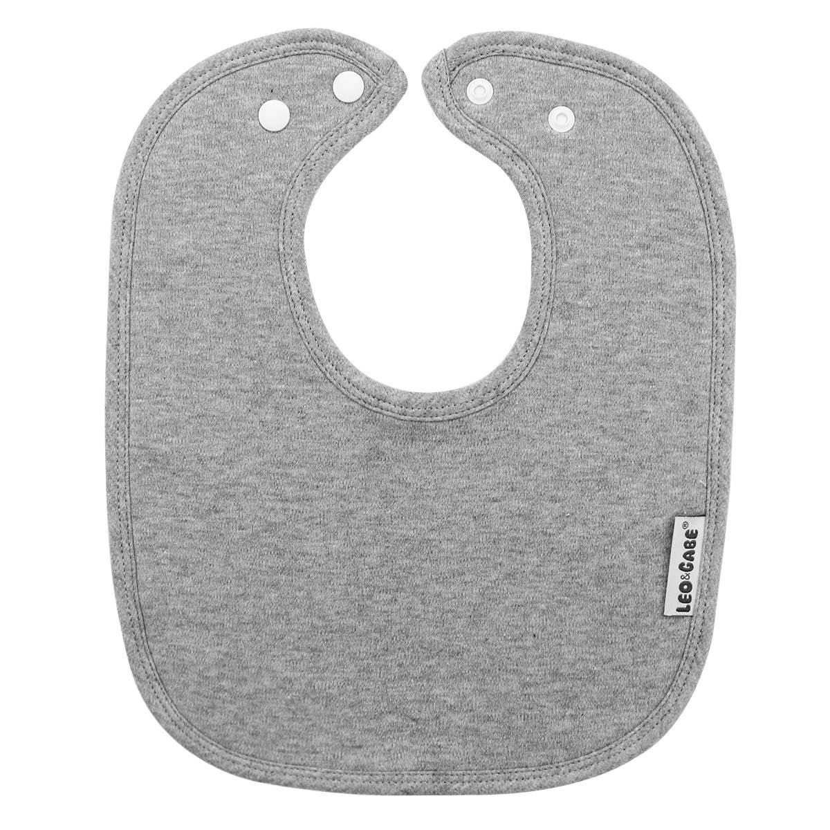 Grey super absorbent cotton bib