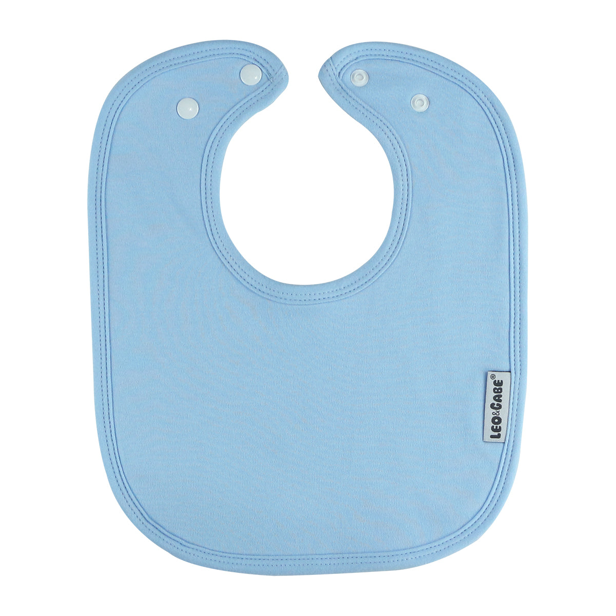 Sky blue super absorbent cotton bib