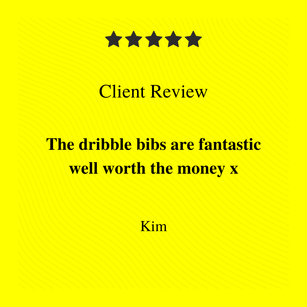 Yellow super absorbent cotton bib