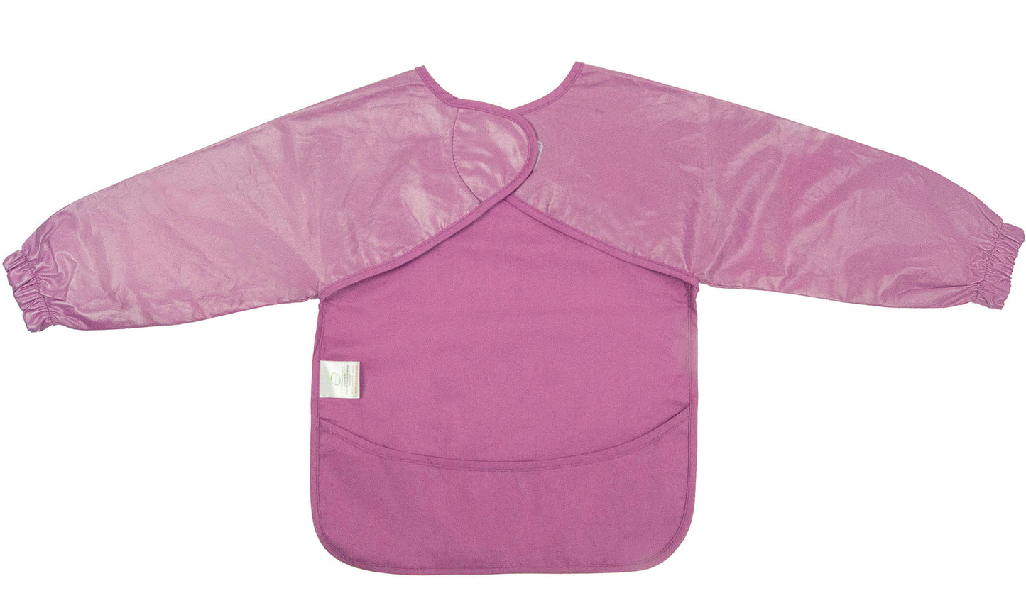 IMPERFECTION* Pink Waterproof Cotton Long Sleeved Bib
