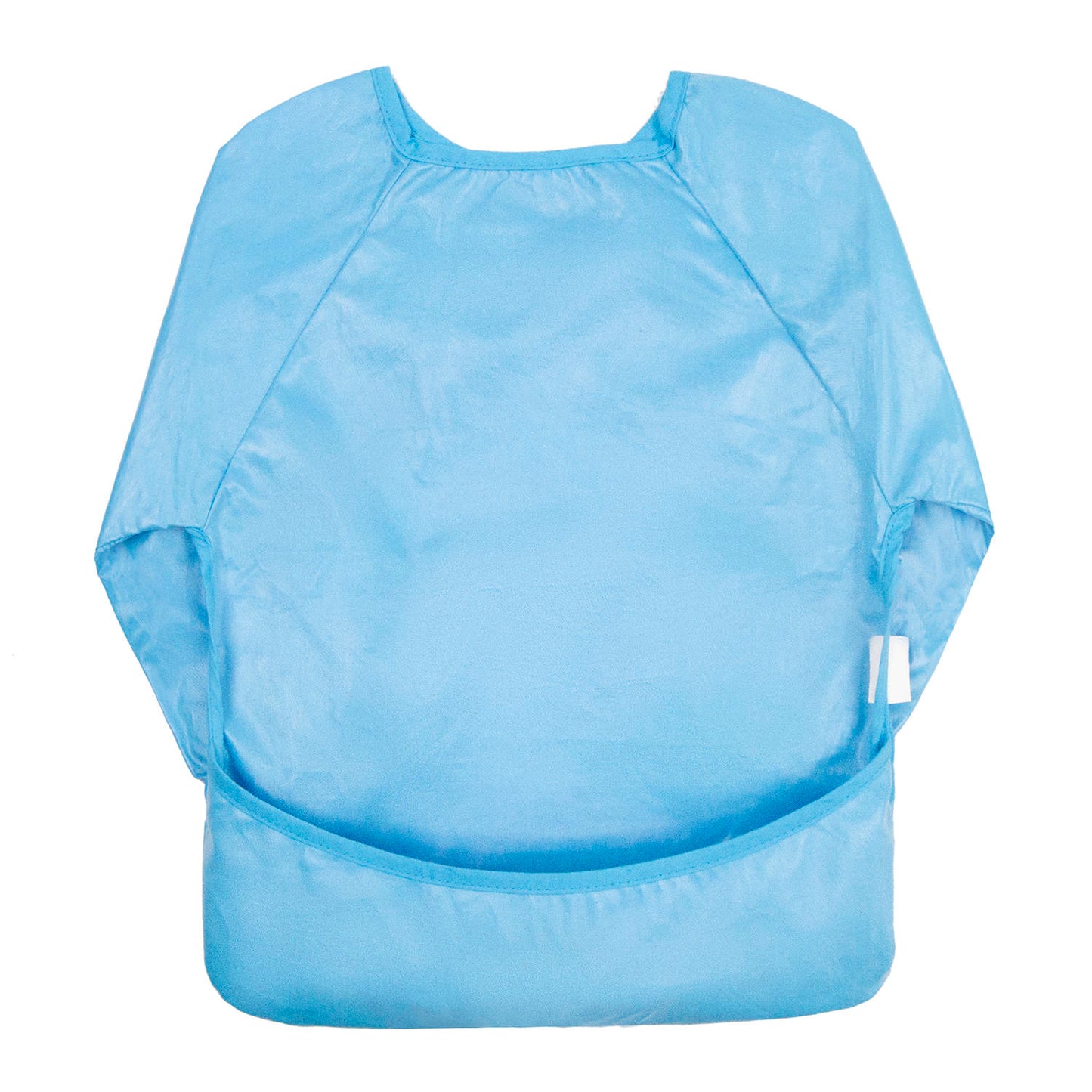 IMPERFECTION* Blue Waterproof Cotton Long Sleeved Bib