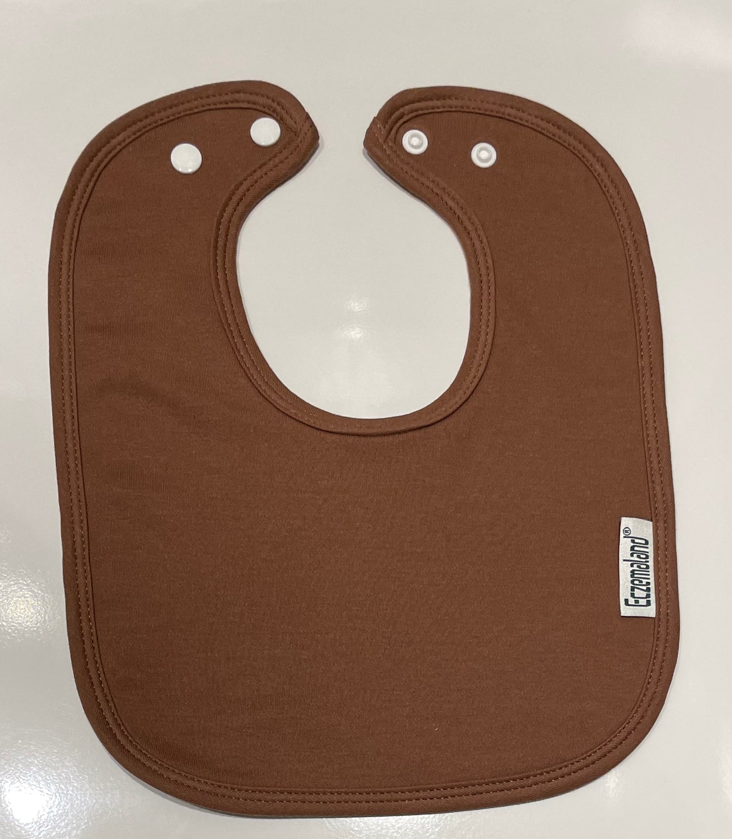 Brown super absorbent cotton bib