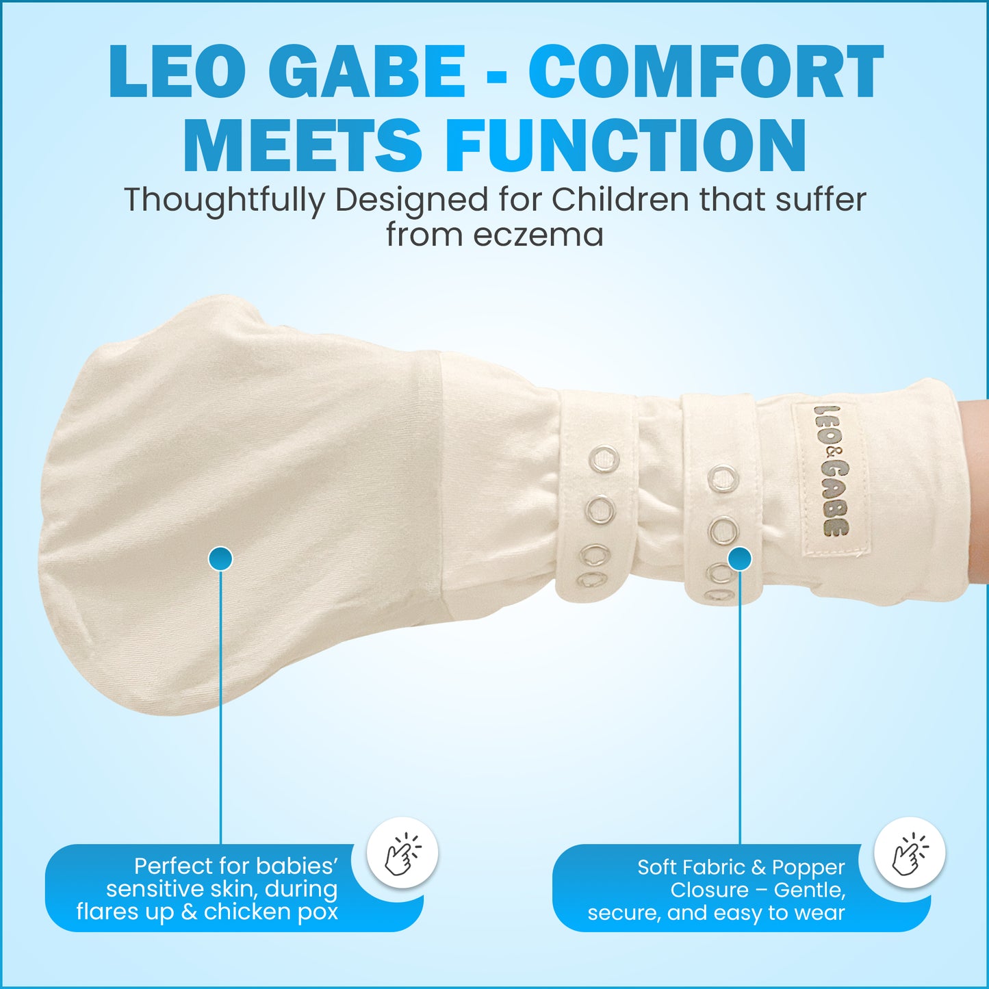 Leo & Gabe Bamboo Scratch mittens