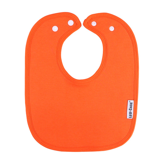 Orange super absorbent cotton bib