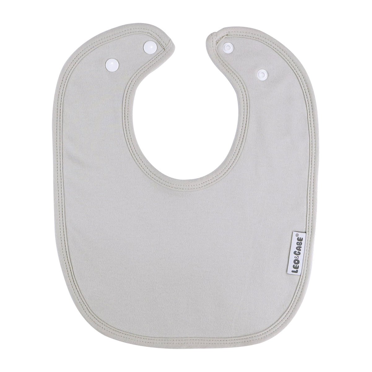 Pale Grey super absorbent cotton bib