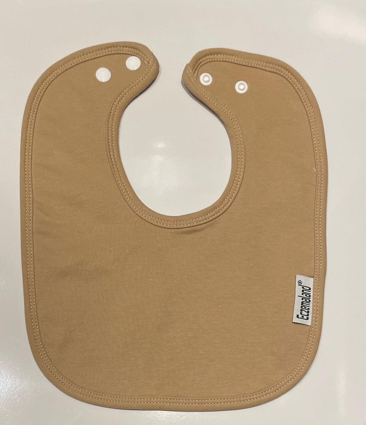 Beige super absorbent cotton bib