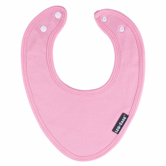 Bandana sea pink super absorbent cotton bib