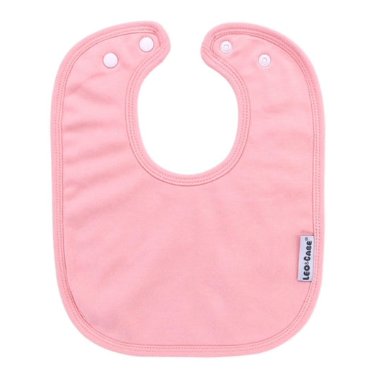 Peach super absorbent cotton bib