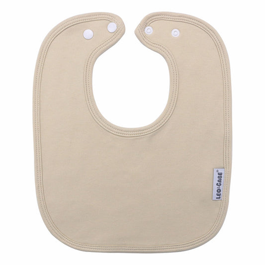 Beige super absorbent cotton bib