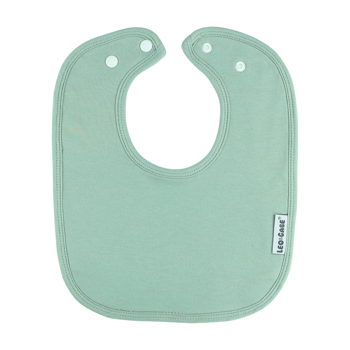 Sage green super absorbent cotton bib