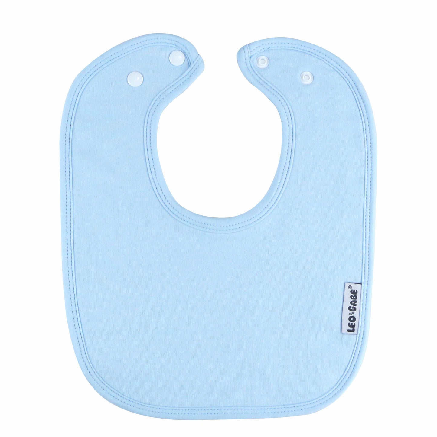 Baby blue super absorbent cotton bib