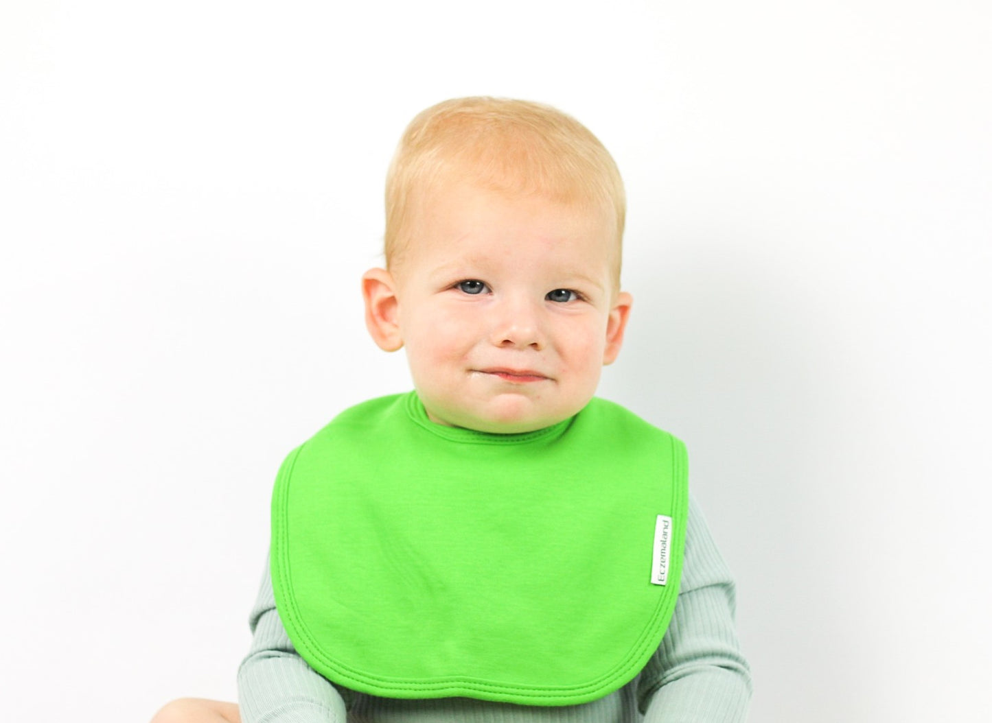 Green super absorbent cotton bib