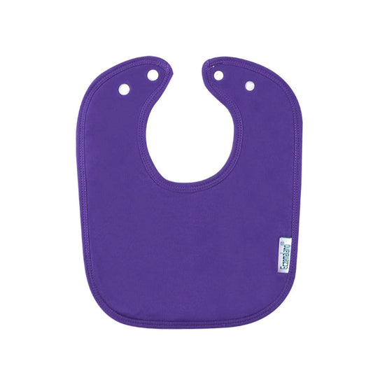 Purple super absorbent cotton bib