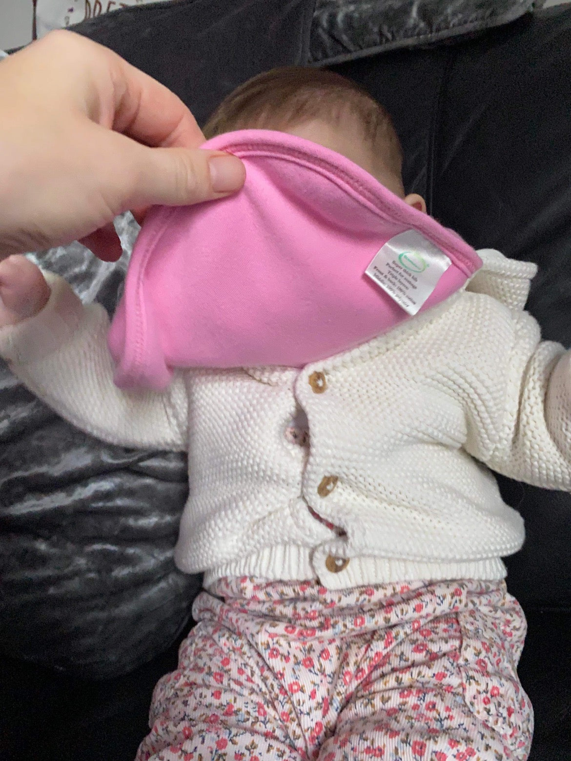 Pink super absorbent cotton bib